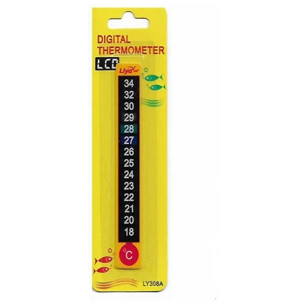 Liya Dijital Yapışkanlı Akvaryum Derecesi Thermometer Lcd - Görsel 3