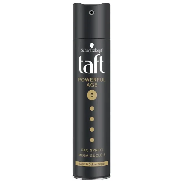 Taft Powerful Age Mega Güçlü No:5 250 Ml Saç Spreyi - Görsel 5