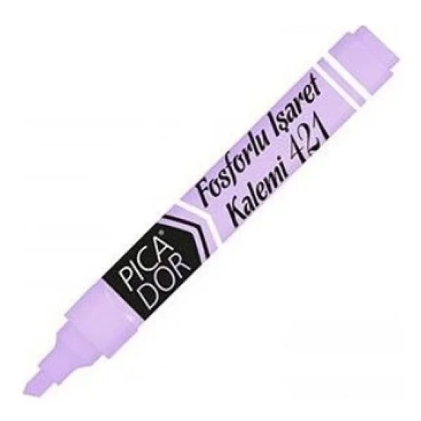 Picador 421 Doldurulabilir Pastel Mor Fosforlu Kalem - Görsel 3