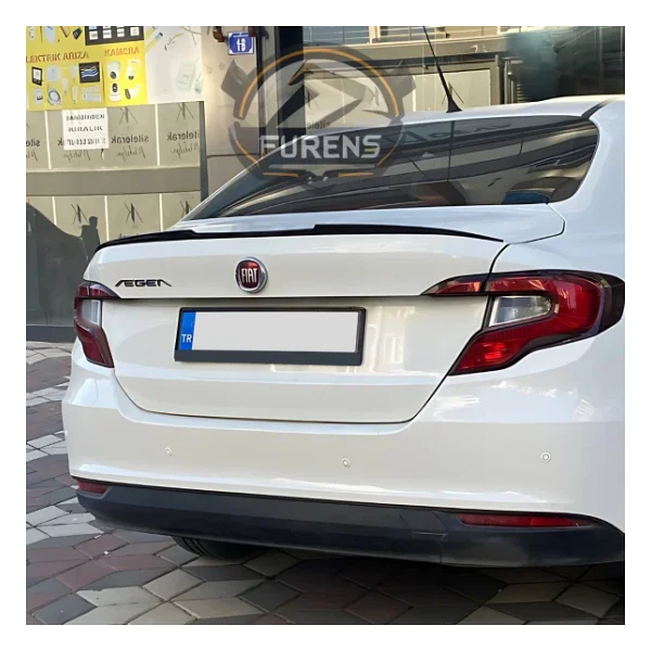 Fiat Egea Bagaj Üstü Yarasa Spoiler Piano Black 2015-2023 Uyumlu - Görsel 2