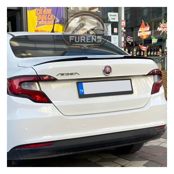 Fiat Egea Bagaj Üstü Yarasa Spoiler Piano Black 2015-2023 Uyumlu - Görsel 3