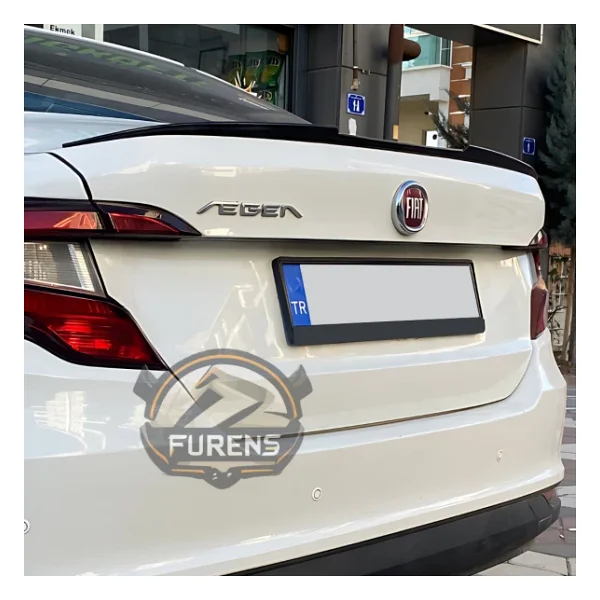 Fiat Egea Bagaj Üstü Yarasa Spoiler Piano Black 2015-2023 Uyumlu - Görsel 4