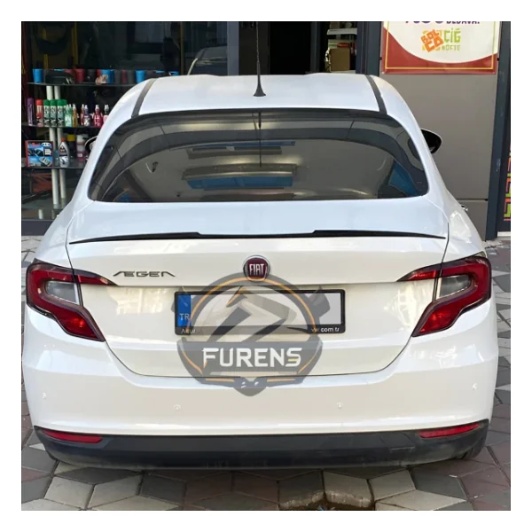 Fiat Egea Bagaj Üstü Yarasa Spoiler Piano Black 2015-2023 Uyumlu - Görsel 10