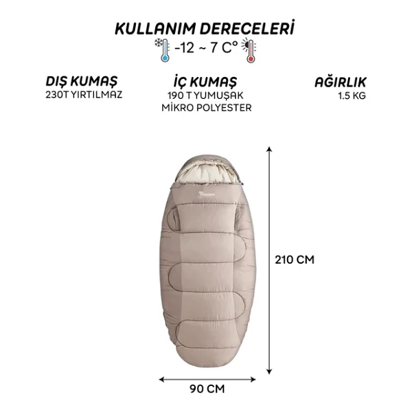 Freecamp Sleepwell 300 Uyku Tulumu - Görsel 6