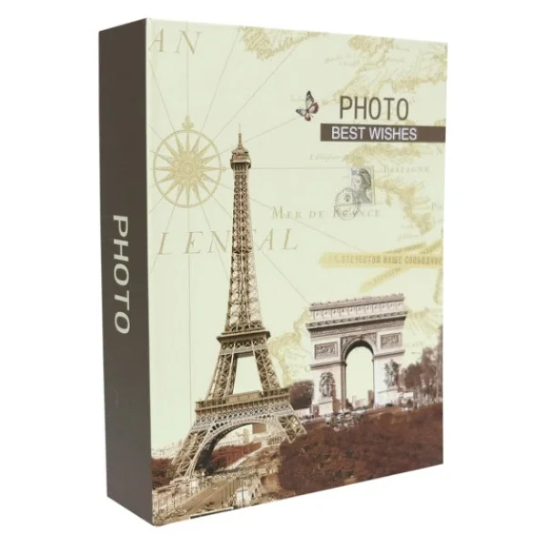 Rabsev Rs4602-2 Fotoğraf Albümü 10x15cm 200 Fotoğraf Kapasiteli Eyfel Kulesi Desenli Anı Albümü - Görsel 3