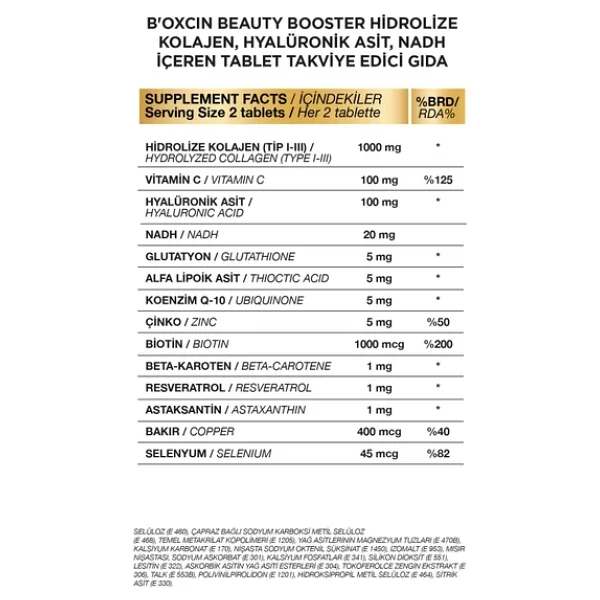 Bioxcin Beauty Booster 60 Tablet - Görsel 4