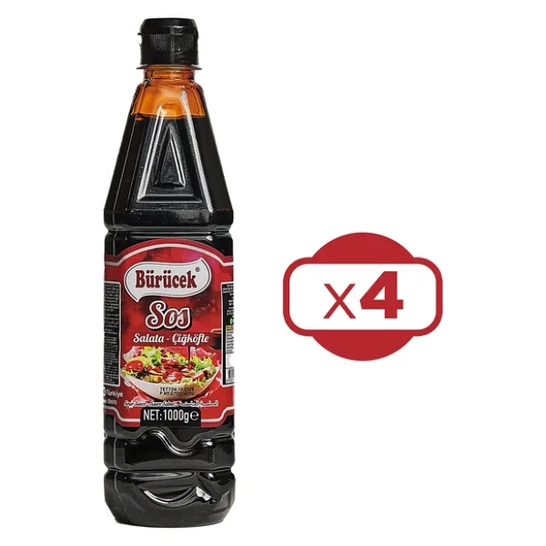 Bürücek Salata Ve Çiğ Köfte Sosu 1000 Ml 4 Lü - Görsel 4
