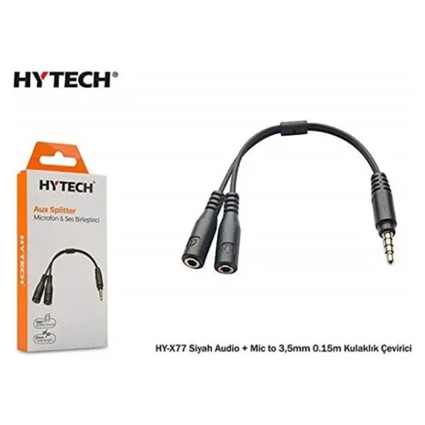 Hytech Hy-X77 0.15 M Audio Mikrofon To 3.5mm Kulaklık Çevirici - Görsel 8