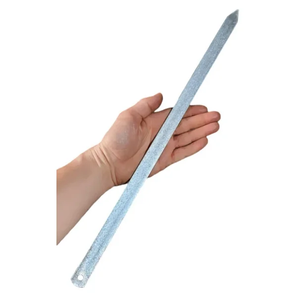 Aletçantam Adana Şiş Yassı Demir Mangal Barbekü Kebap Beyti Kıyma Şişi 50cm - 5 Adet Gri - Görsel 5