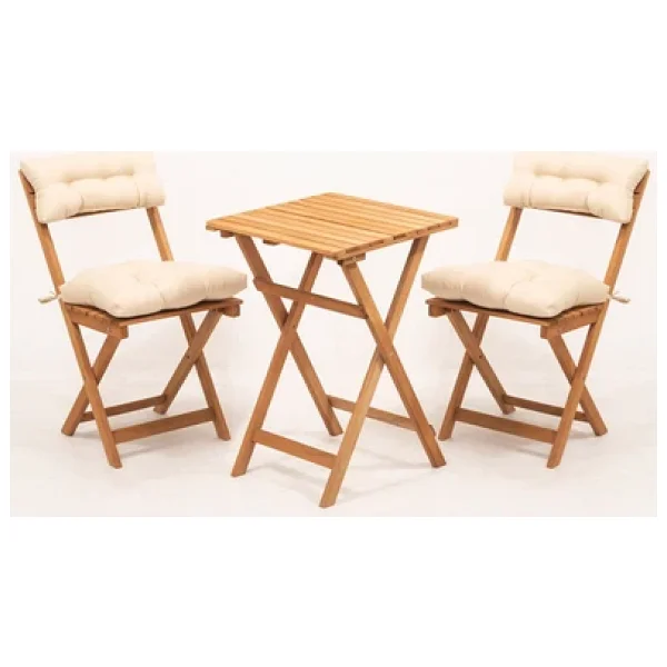 Meya Dekor Bistro 50x50 Cm 2+1 Minderli Bahçe & Balkon Takımı - Görsel 3