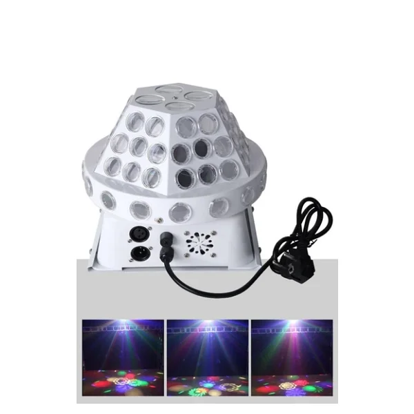 Quenlite Qr-650 Dmx Profesyonel Dönerli RGB LED Top Işık Disko Sahne Işık Sistemi - Görsel 4