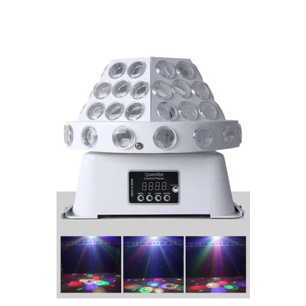 Quenlite Qr-650 Dmx Profesyonel Dönerli RGB LED Top Işık Disko Sahne Işık Sistemi - Görsel 3