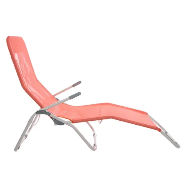 Andoutdoor Tumbona Katlanır Şezlong-Kırmızı - Görsel 4