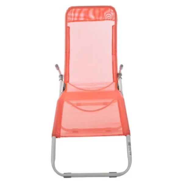 Andoutdoor Tumbona Katlanır Şezlong-Kırmızı - Görsel 5