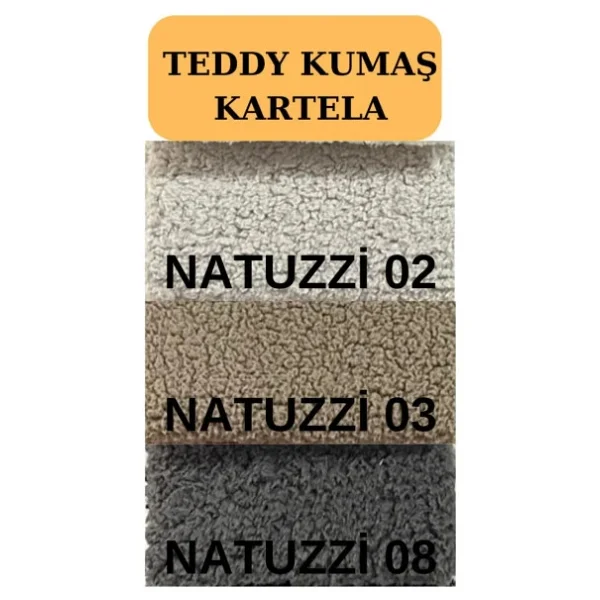 Asedia Salvador Siyah Teddy Kahve Sallanan Sandalye Dinlenme Koltugu - Görsel 7