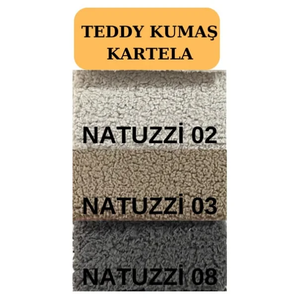 Asedia Salvador Naturel Teddy Krem Sallanan Sandalye Dinlenme Koltuğu - Görsel 4