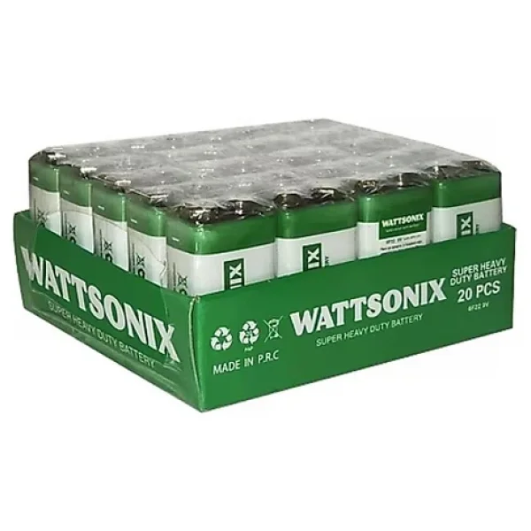 Wattsonix 9 Volt Pil 20 Li Paket 9v Pil - Görsel 3