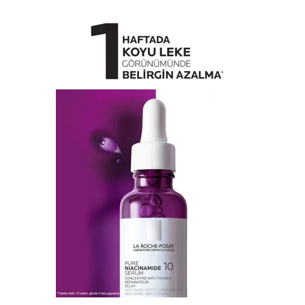 La Roche-Posay Pure Niacinamide 10 Koyu Leke Karşıtı Yüz Serumu 30 Ml - Görsel 5