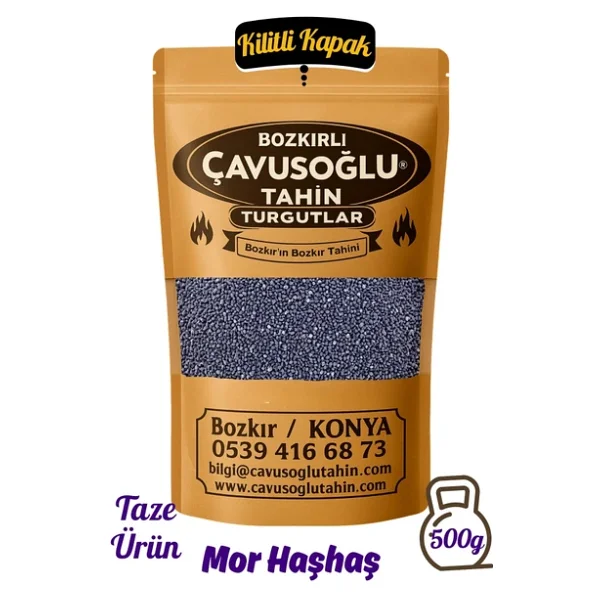 Bozkırlı Çavuşoğlu Afyon Mavi Mor Haşhaş 500 Gr - Görsel 3