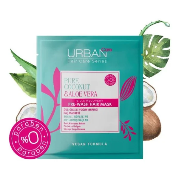 Urban Care Coconut & Aloe Vera Renk Koruyucu Duş Öncesi Saç Bakım Maskesi 50 Ml - Görsel 5