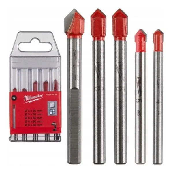 Milwaukee T4932479948 5 Parça Cam Seramik Matkap Ucu Seti - Görsel 3