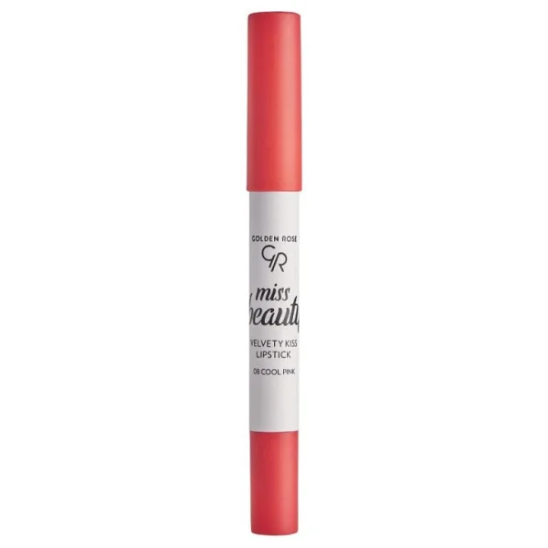Golden Rose Miss Beauty Velvety Kiss Kalem Ruj Cool Pink No: 08 - Görsel 4