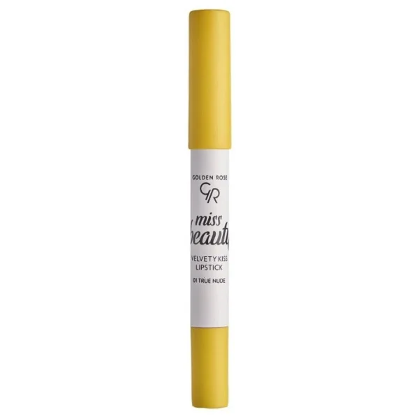 Golden Rose Miss Beauty Velvety Kiss Kalem Ruj True Nude No: 01 - Görsel 4