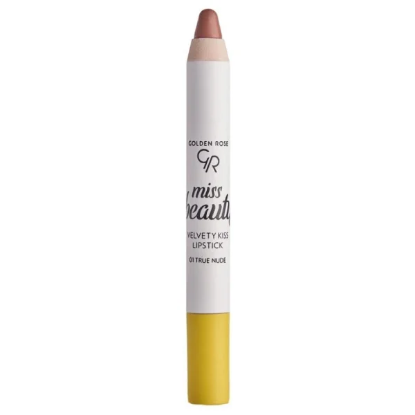 Golden Rose Miss Beauty Velvety Kiss Kalem Ruj True Nude No: 01 - Görsel 5