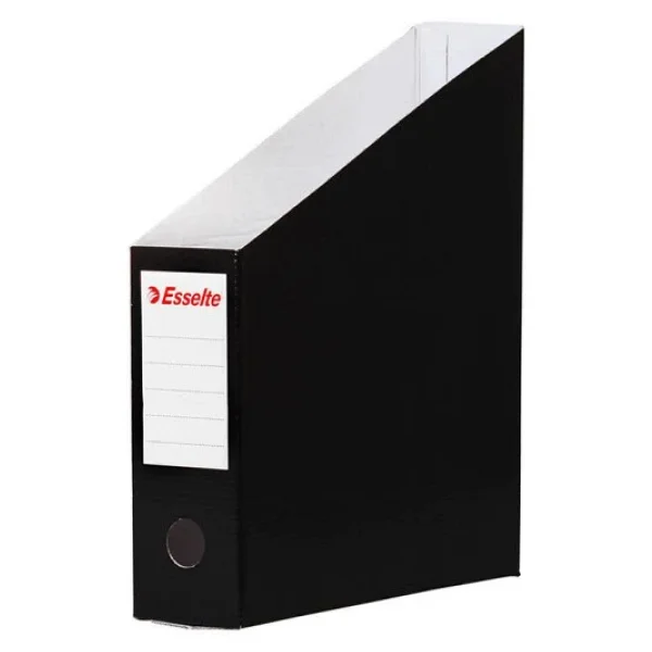 Esselte Kutu Klasor Karton Magazinlik 7.2 X 31.5 X 25 Cm Siyah (6 Li Paket) - Görsel 3
