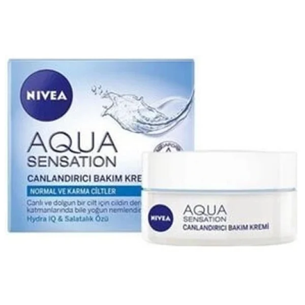 Nivea Aqua Sensation Canlandırıcı Yüz Bakım Kremi 50 Ml - Görsel 4