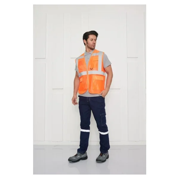 Orange Safety Mühendis Tipi Ikaz Yeleği (Turuncu) - Görsel 2
