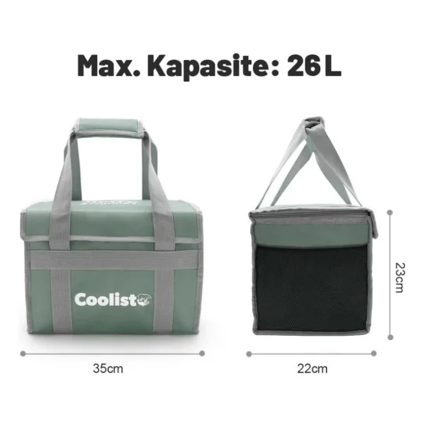 Coolist Cl26lg Mint Yeşili 26 Lt Katlanabilir Termos Çanta - Görsel 5