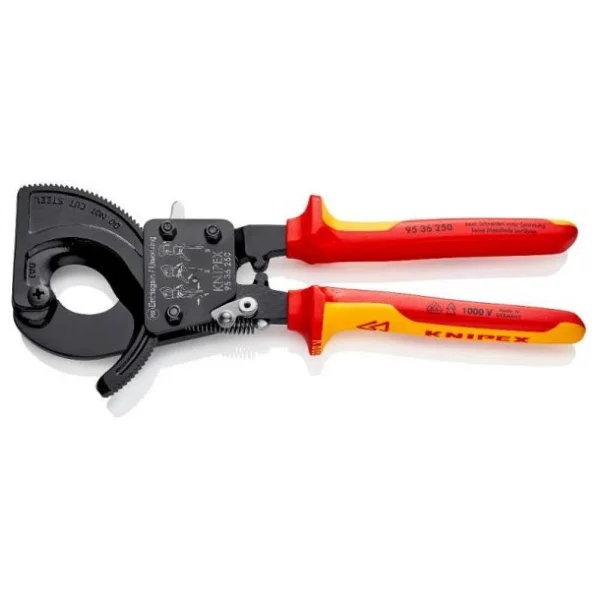 Knipex 95 36 250 Cırcır Mekanizmalı Kablo Makası - Görsel 5
