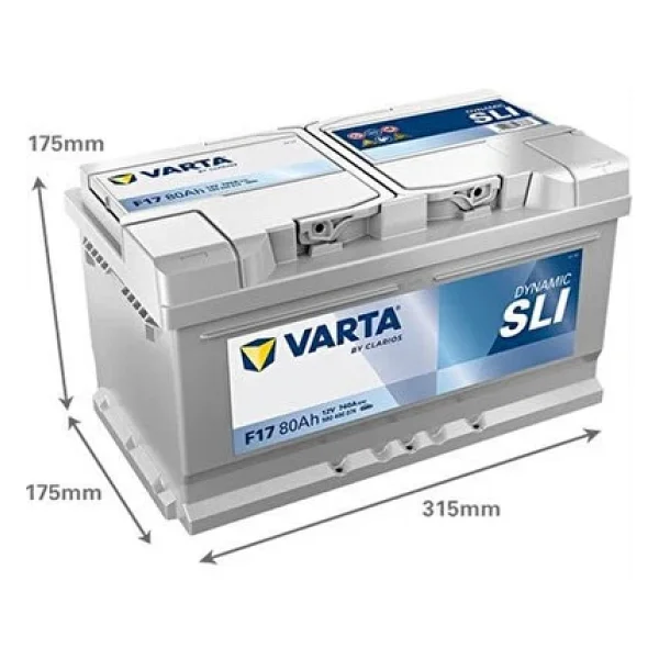 Varta Blue Dynamic F17 12 V 80 Ah 740 Cca Akü - 2025 - Görsel 7