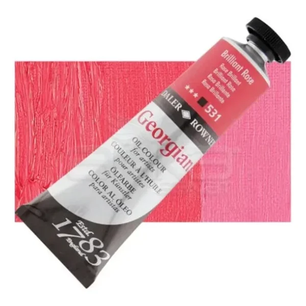 Daler-Rowney Georgian 225 Ml 531 Brilliant Rose Yağlı Boya - Görsel 4