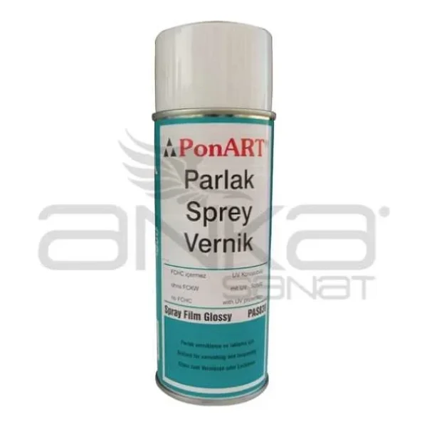 Ponart Parlak Sprey Vernik Pas839 -Sprey Film Glossy- 400ml - Görsel 6