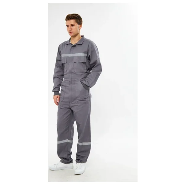 Orange Safety Gri Bütün İş Tulumu 12/16 Gabardin - Görsel 5
