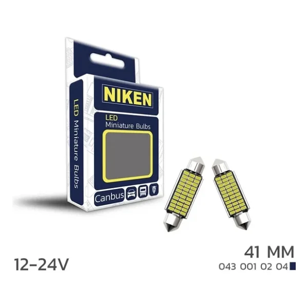 Niken LED Ampul Sofit Canbus LED 41mm 12-24v - Görsel 3