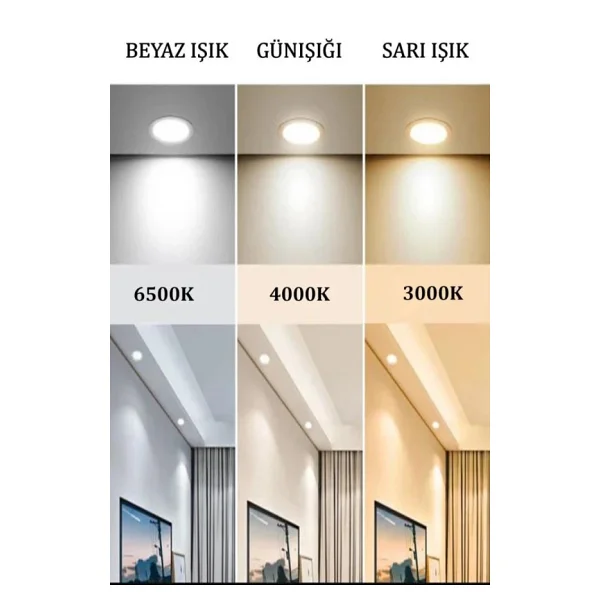 Eray Aydinlatma 1601-3 Krom LED Avize - Görsel 4