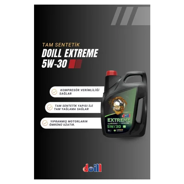 Doill Extreme 5w-30 C3 5 Lt Tam Sentetik Motor Yağı - Görsel 3