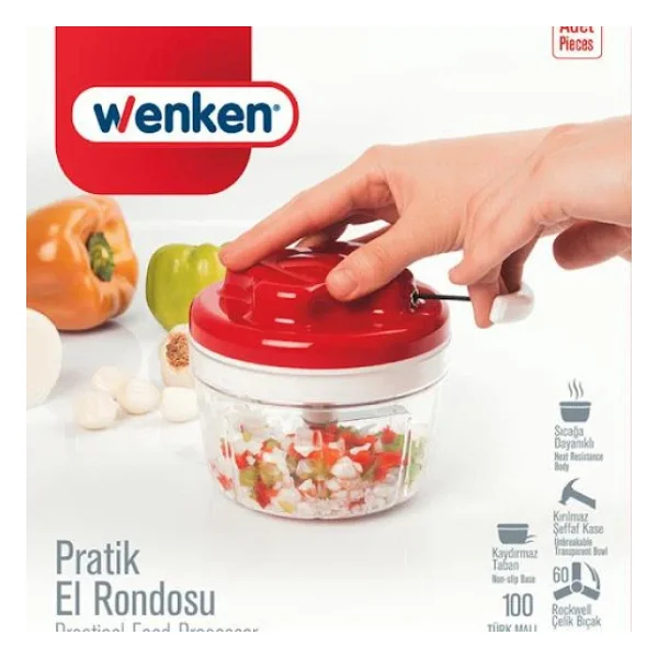 Wenken İpli Pratik El Rondosu - Cok Amacli Pratik Rondo Turkuaz - Görsel 6