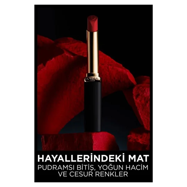 L'oreal Paris Color Riche Intense Volume Matte 346 Rouge Determination Stick Ruj - Görsel 6