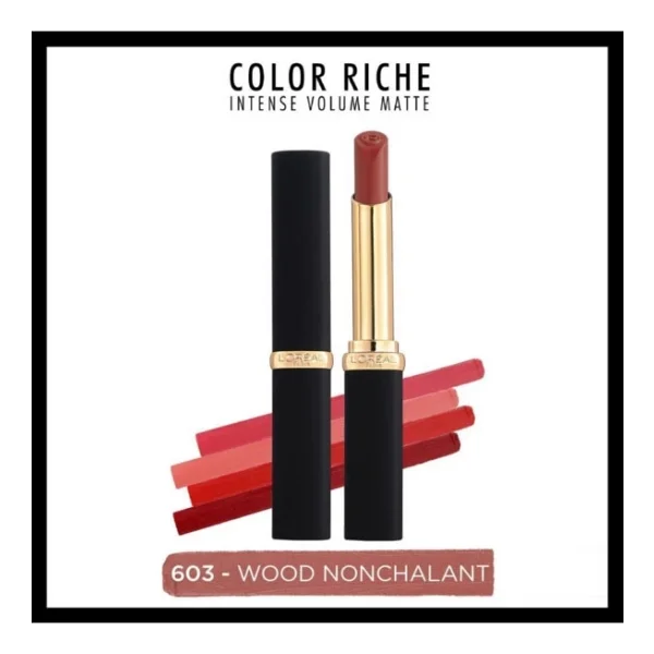 L'oreal Paris Color Riche Intense Volume Matte 603 Wood Nonchalant Stick Ruj - Görsel 2