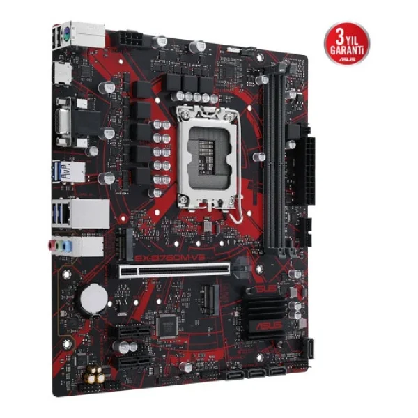 Asus Ex-B760m-V5 Intel Lga1700 DDR5 Micro Atx Anakart - Görsel 4