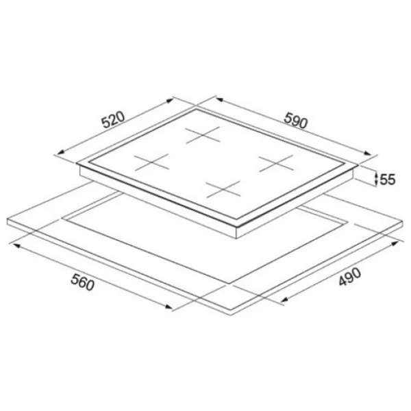 Silverline Cs5629w01 Wok Gözlü Beyaz Ankastre Ocak - Görsel 6