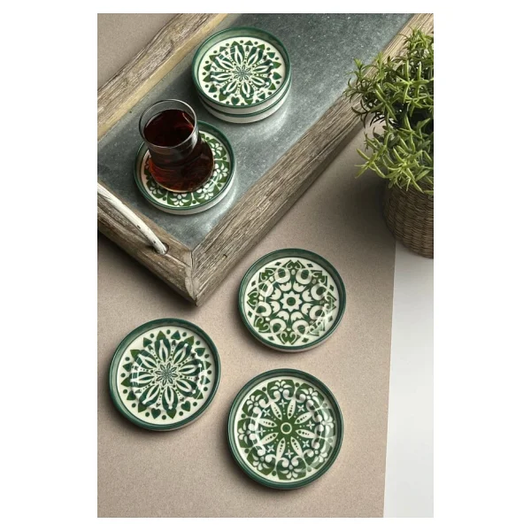 Tabak Evi Mozaik Sefa 10 Cm 6'lı Çay Tabağı - Görsel 3