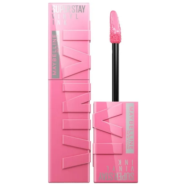 Maybelline New York Super Stay Vinyl Ink Parlak 155 Upbeat Likit Ruj - Görsel 3