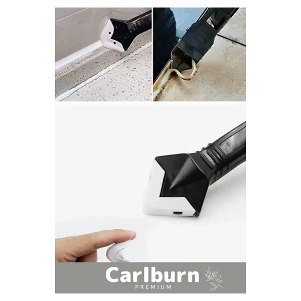 Premium Mutfak Banyo Fayans Derz Silikon Kazıyıcı Sıyırıcı Doğrayıcı Uygulayıcı 3 İn 1 Aparat - Görsel 6