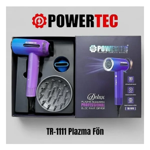 Powertec Delux Plazma Tr-1111 2700 W Saç Kurutma Makinesi - Görsel 7
