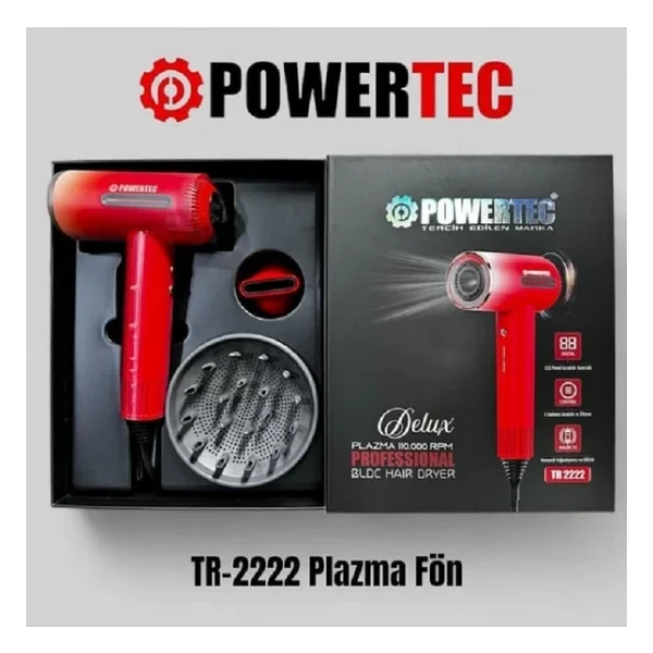 Powertec Delux Plazma Tr-2222 2700 W Saç Kurutma Makinesi - Görsel 2